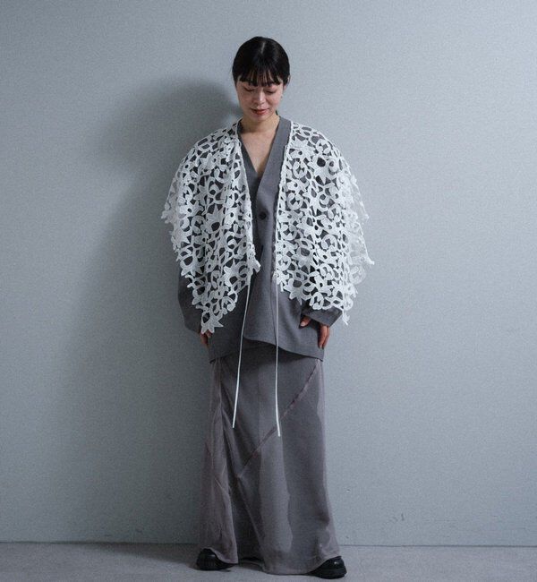 「Pasterip lace multi-way scarf」|バンダナ・スカーフ|