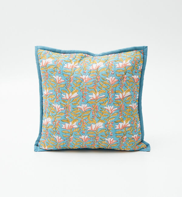 collex「ブロックプリント キルトクッションカバー 45&times;45」|その他|