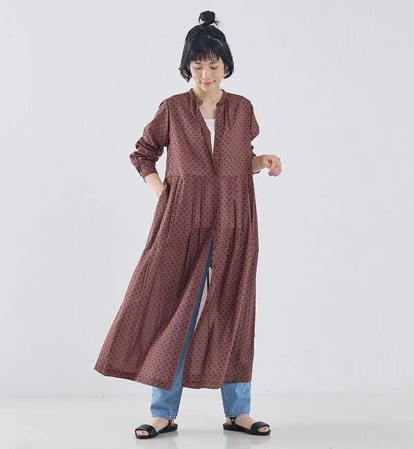 collex「シアードットワンピース」|ワンピース|ブラウン