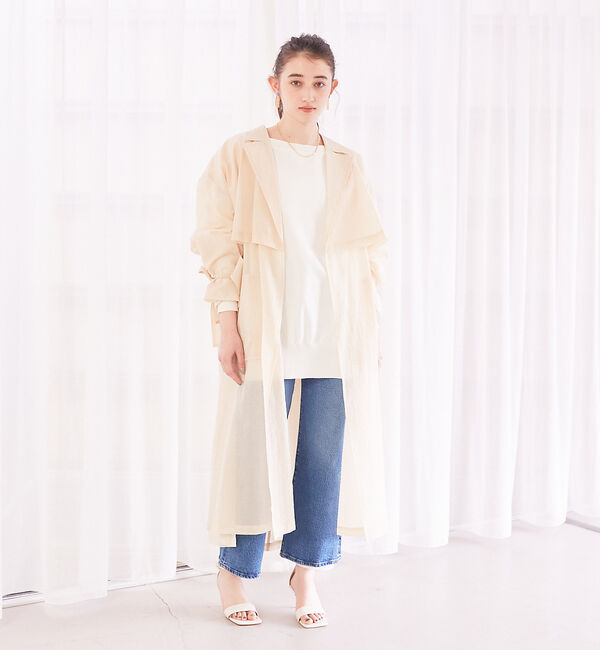 Rouge vif「シアーライトコート」|トレンチコート|