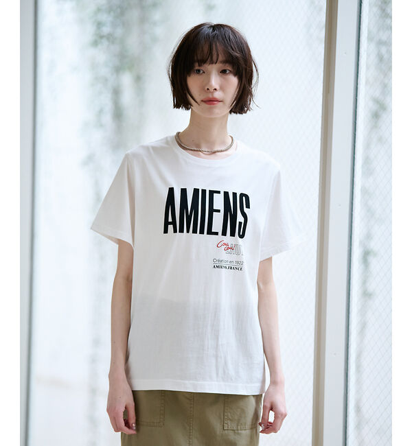 Rouge vif「別注【La Hutte / ラ ユット】フロッキー &times; 刺繍 ロゴTシャツ /」|Tシャツ・カットソー|