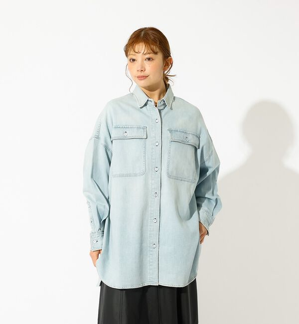 Rouge vif「【Healthy denim / ヘルシーデニム】Almond / デニムシャツ」|シャツ・ブラウス|