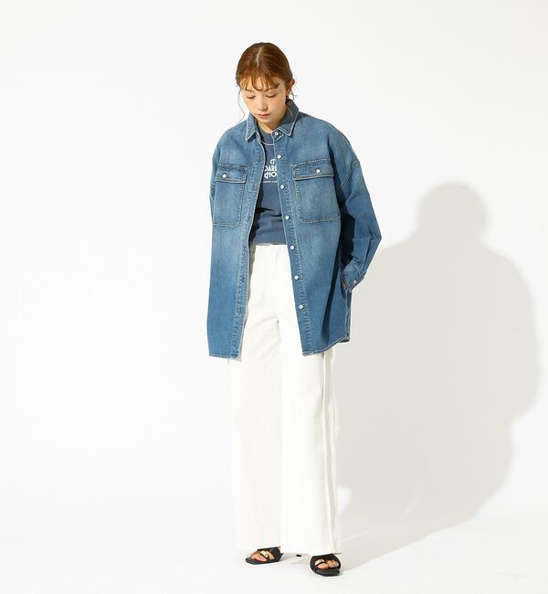Rouge vif「【Healthy denim / ヘルシーデニム】Almond / デニムシャツ」|シャツ・ブラウス|