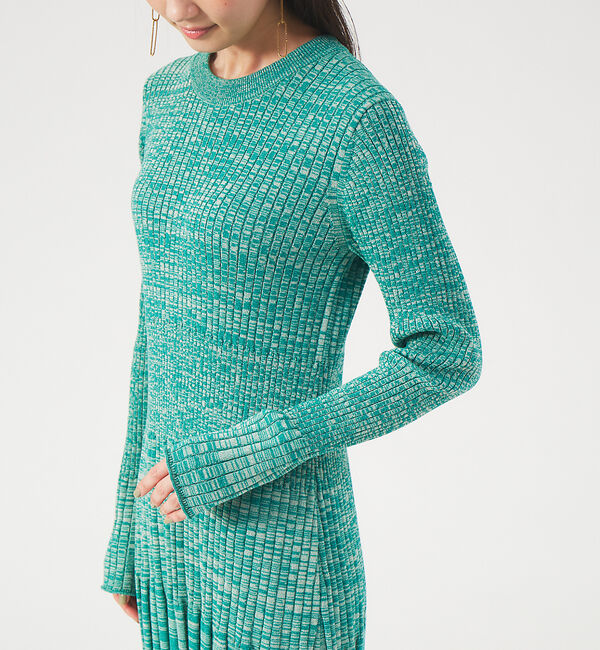 qualite「リブニットワンピース」|ワンピース|