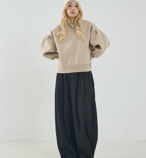 NOMINE「プレーティングニット プルオーバー（ラメ混・無地）」|ニット・セーター|