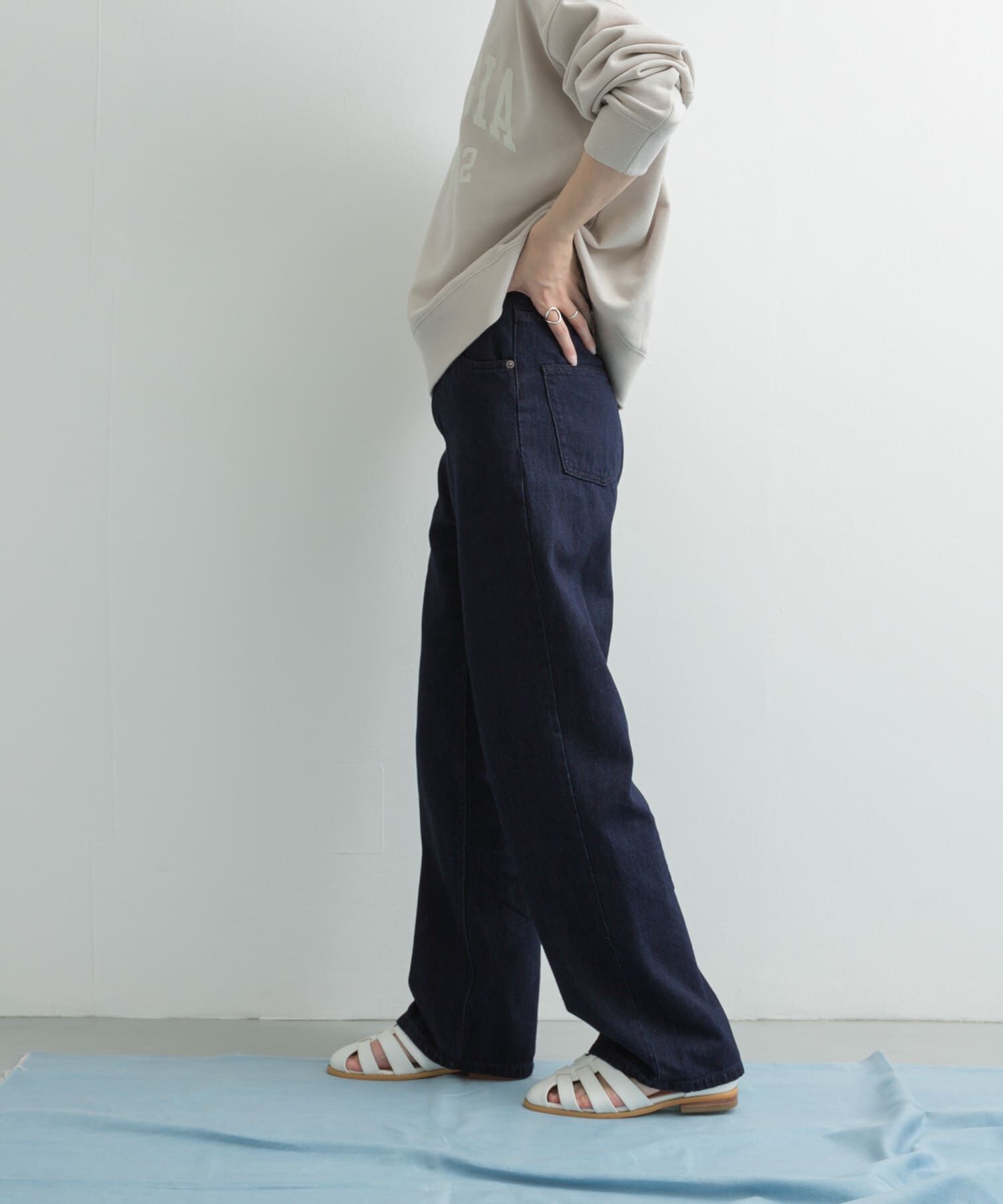 URBAN RESEARCH DOORS「Denim Straight Pants」|デニム|