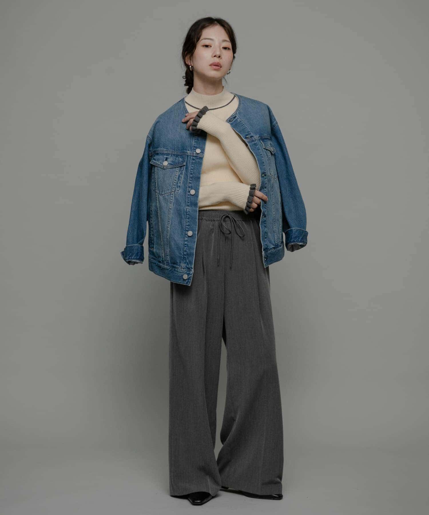 Sonny Label 「袖口フリルハイネックプルオーバー」|ニット・セーター|