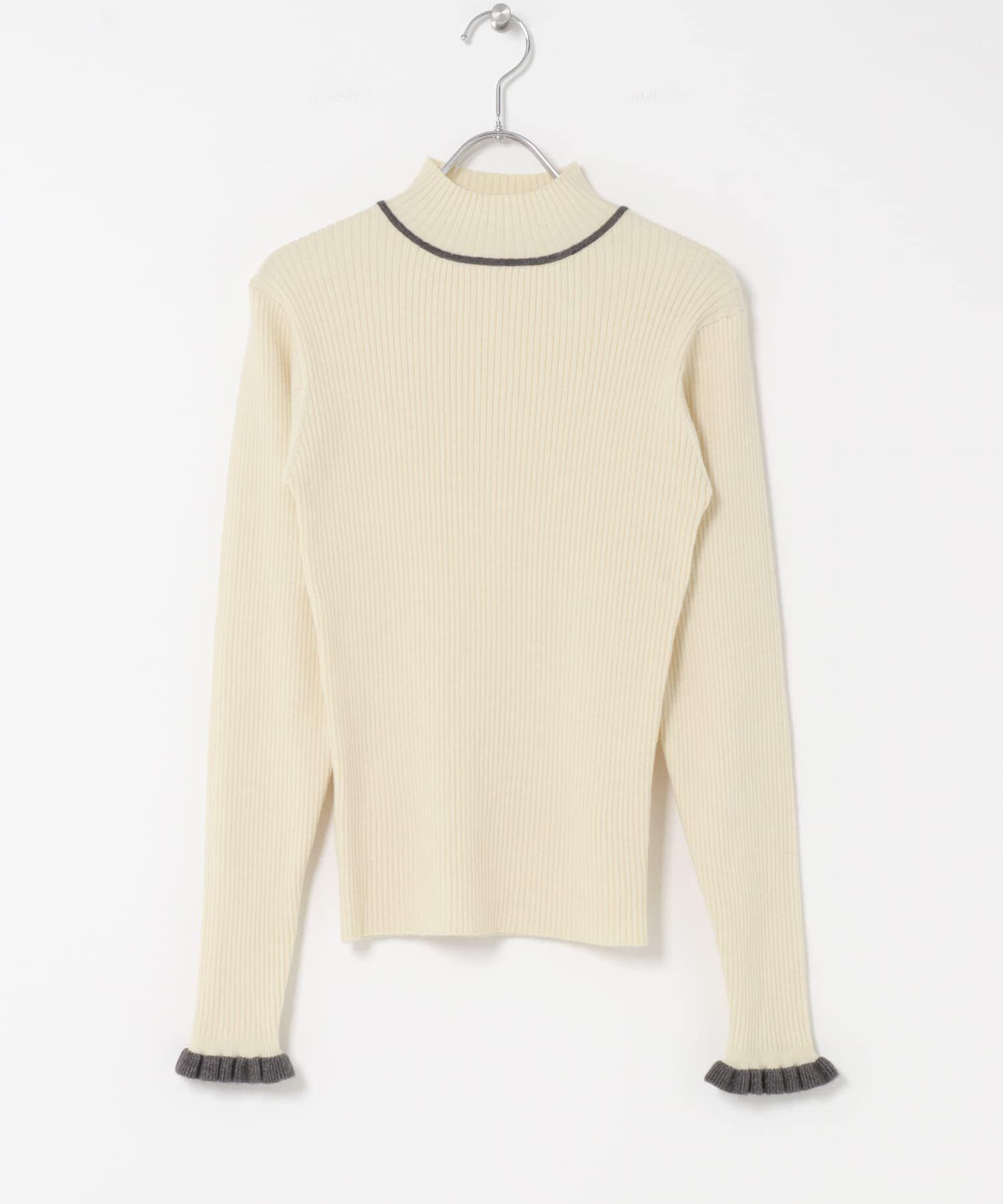 Sonny Label 「袖口フリルハイネックプルオーバー」|ニット・セーター|