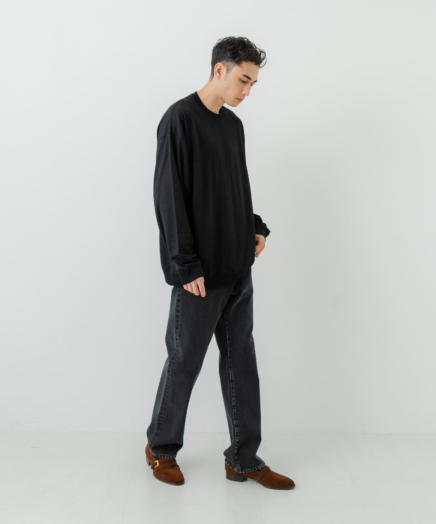 URBAN RESEARCH「new basic　WASHABLE MERINO WOOL CREW-NECK」|ニット・セーター|