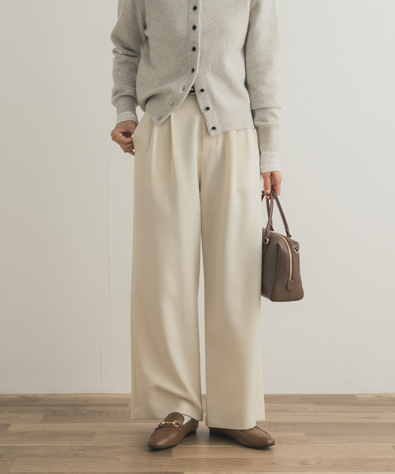 URBAN RESEARCH DOORS「『UR TECH SMOOTHLUXE』ワイドトラウザー」|その他|