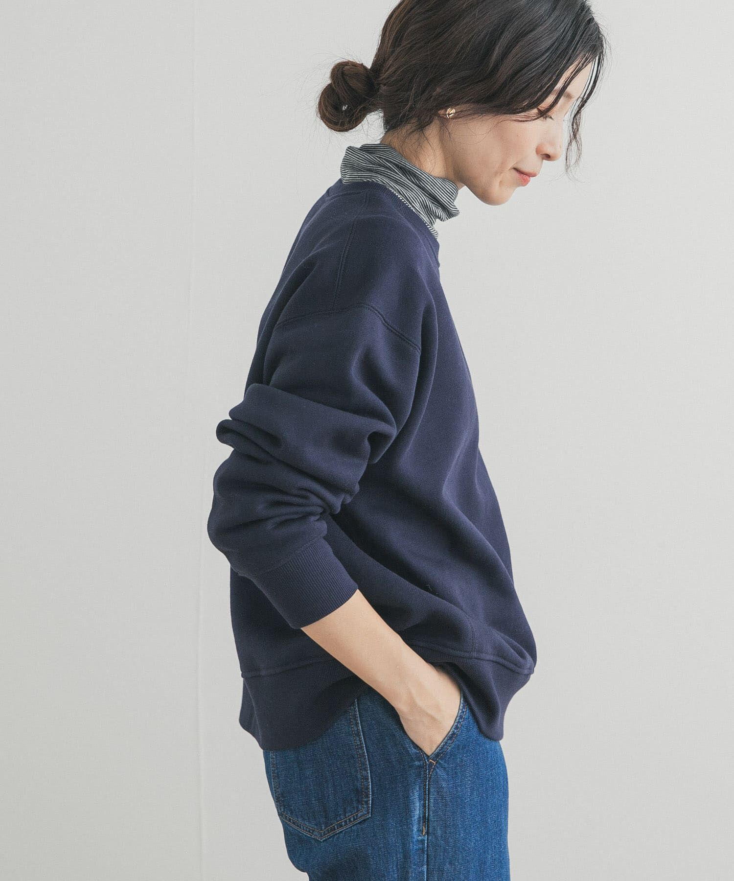 URBAN RESEARCH DOORS「『一部WEB限定カラー』『UR TECH』裏起毛サイド釦スウェット」|スウェット・ジャージ|