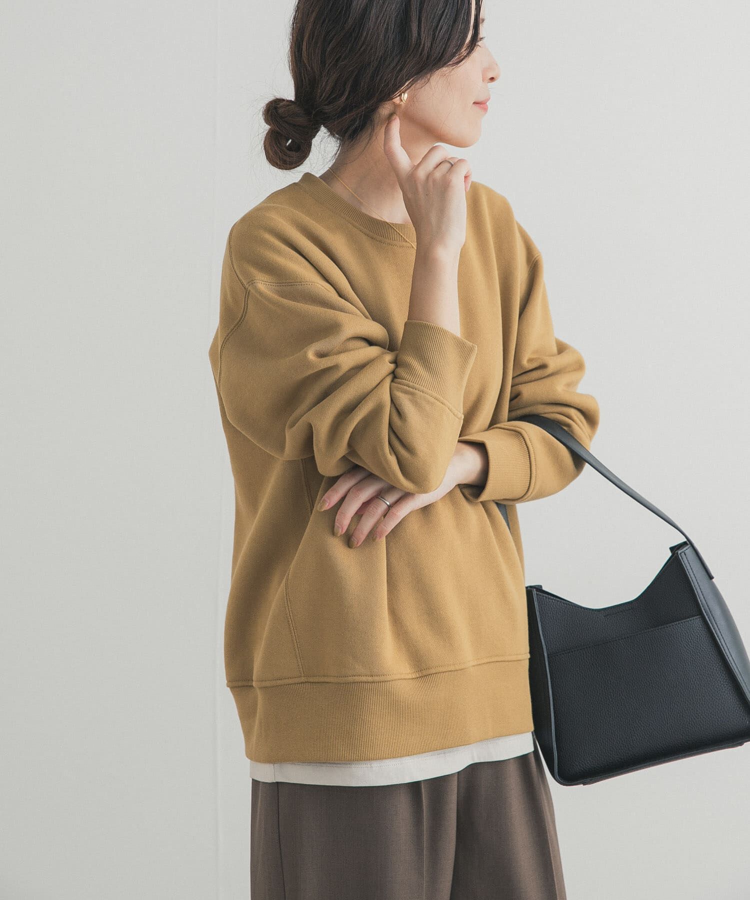 URBAN RESEARCH DOORS「『一部WEB限定カラー』『UR TECH』裏起毛サイド釦スウェット」|スウェット・ジャージ|