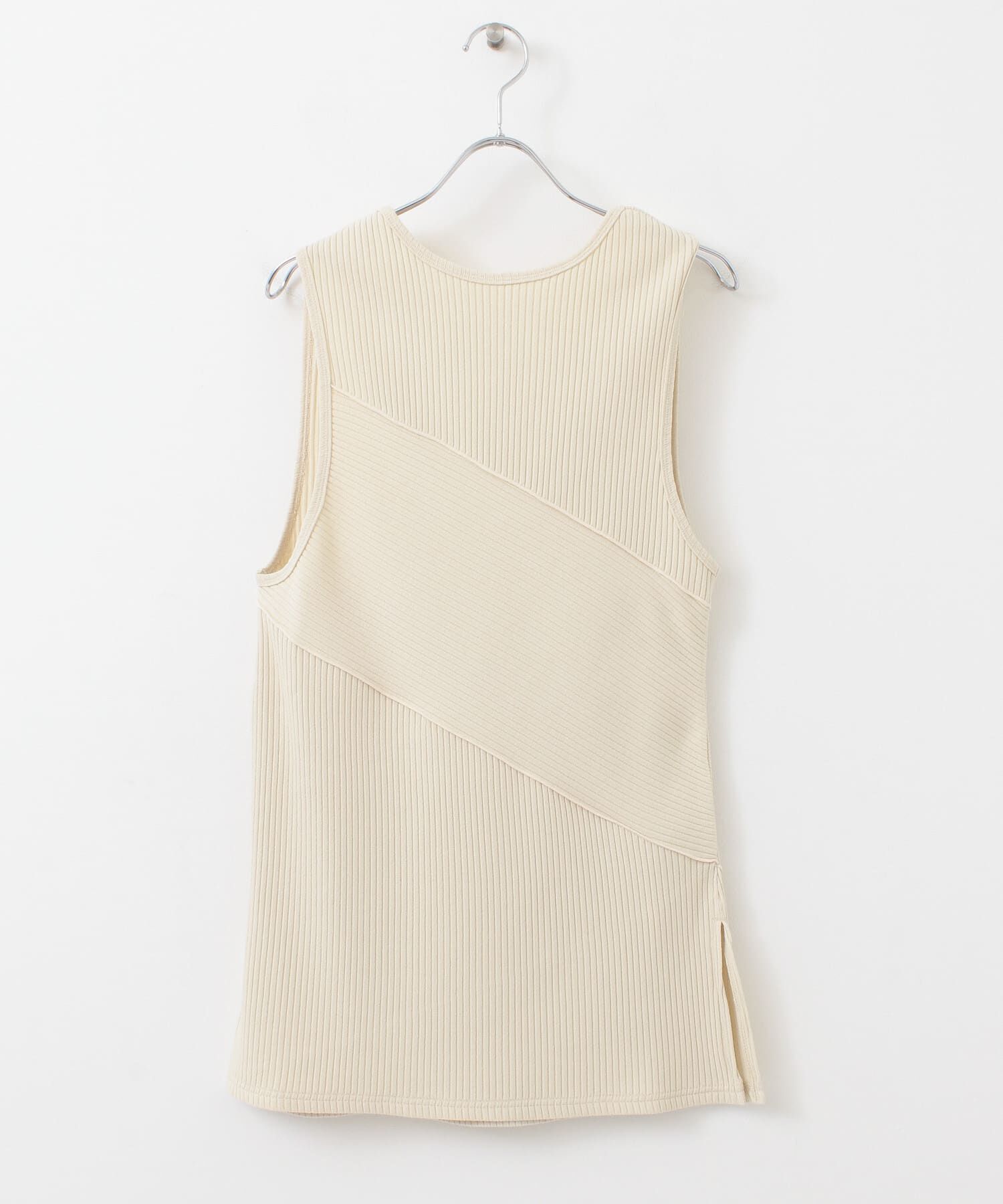  「BACKオープンメローリブタンクトップ」|タンクトップ|