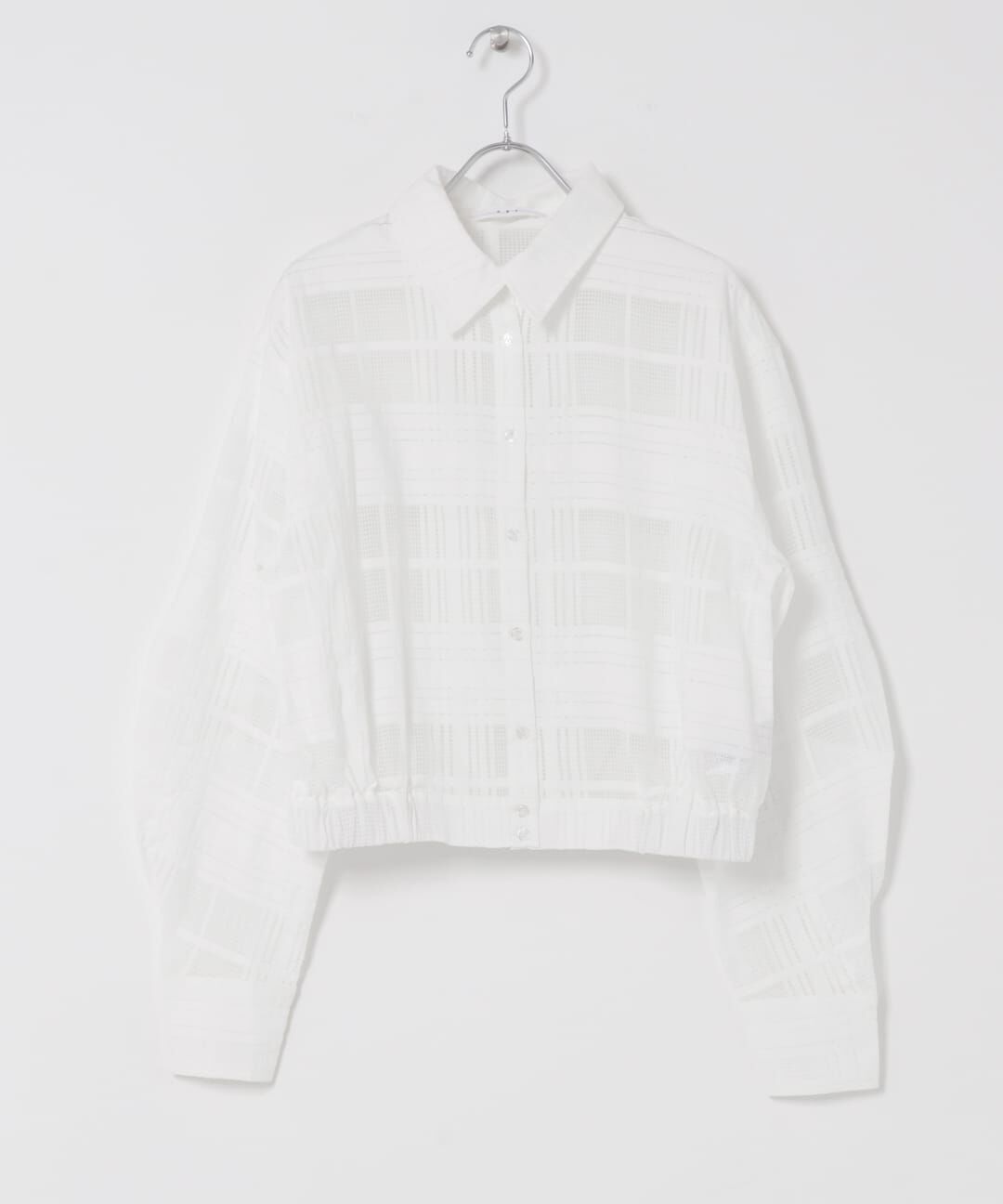  「シアーチェックコンパクトシャツ」|シャツ・ブラウス|