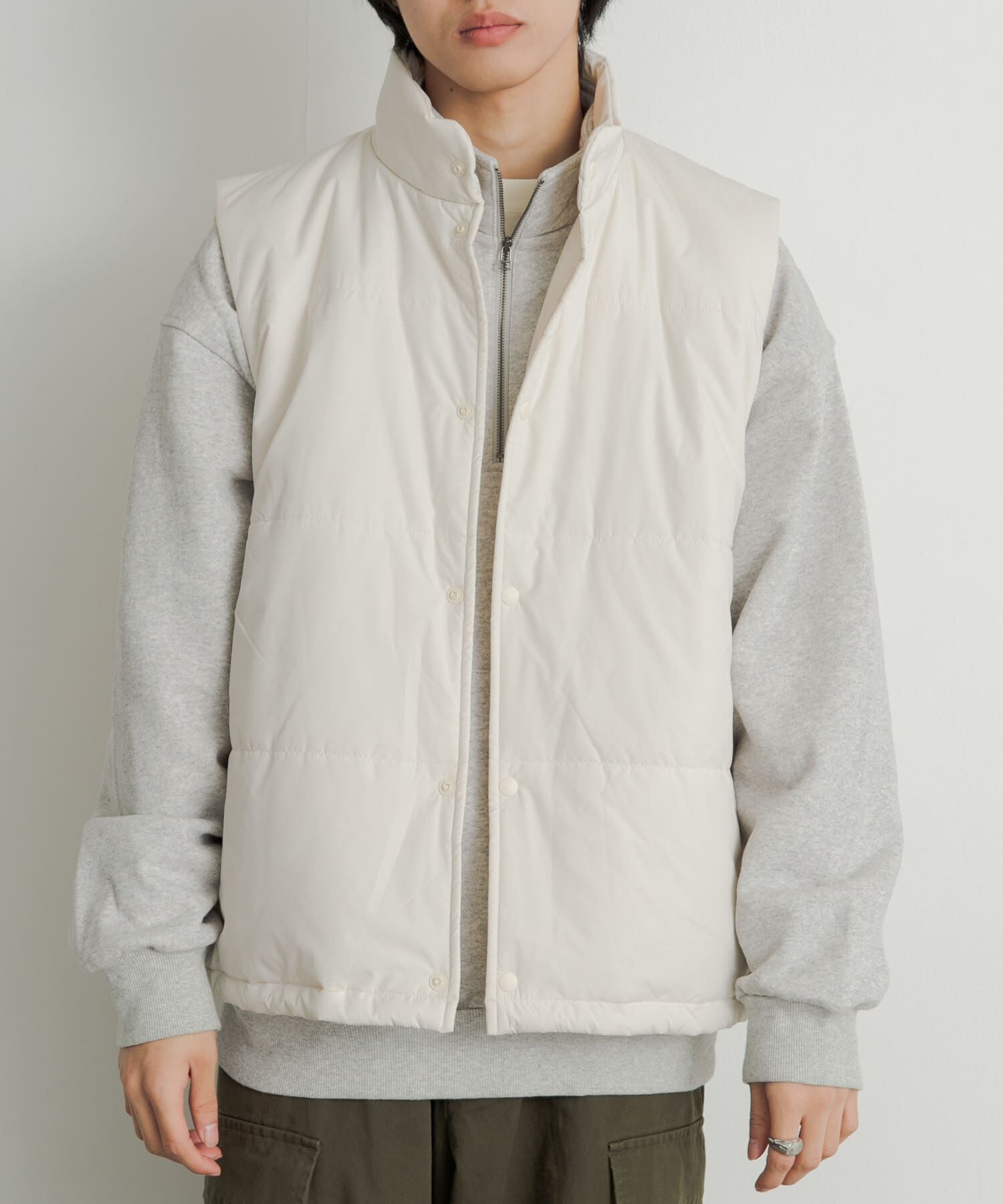 SENSE OF PLACE by URBAN RESEARCH「パデットドローコードツキベスト」|ダウンベスト・ベスト|