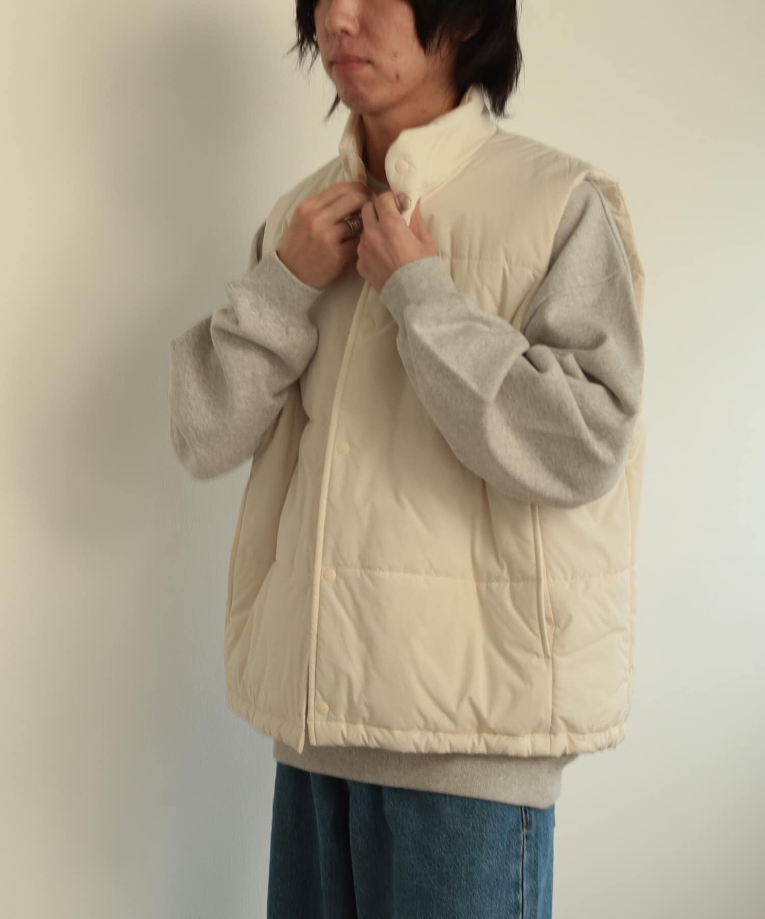 SENSE OF PLACE by URBAN RESEARCH「パデットドローコードツキベスト」|ダウンベスト・ベスト|