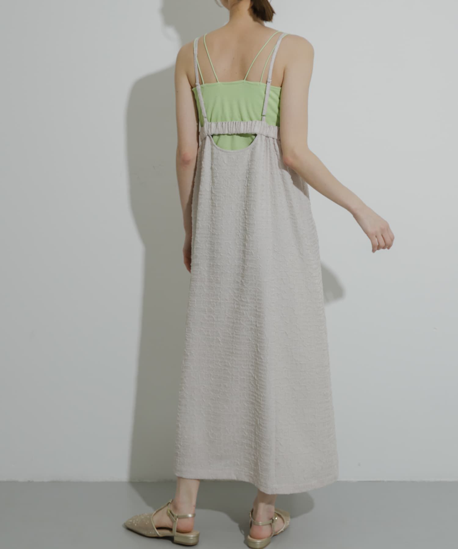 SENSE OF PLACE by URBAN RESEARCH「ジャガードバックオープンキャミワンピース」|ワンピース|