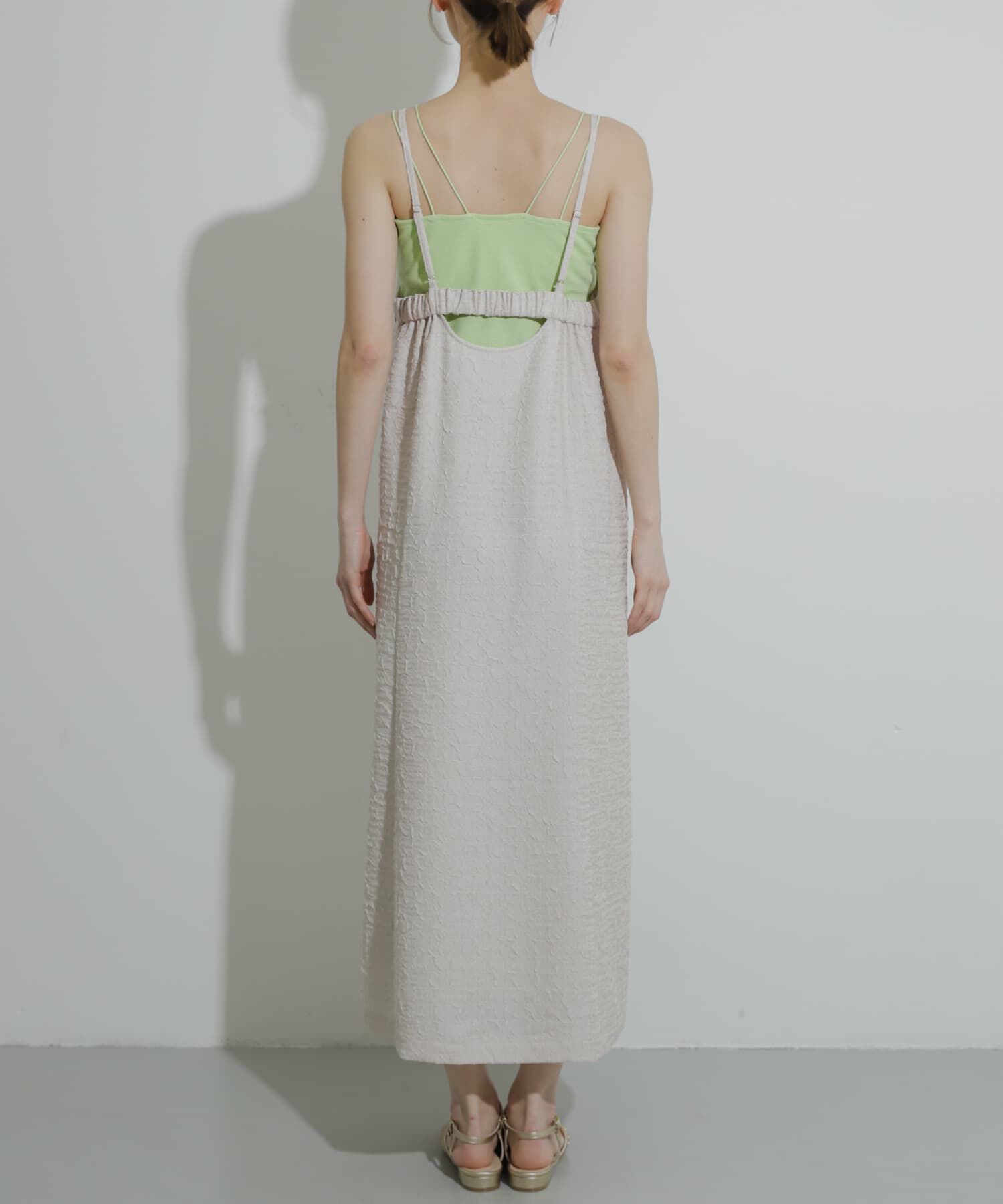 SENSE OF PLACE by URBAN RESEARCH「ジャガードバックオープンキャミワンピース」|ワンピース|