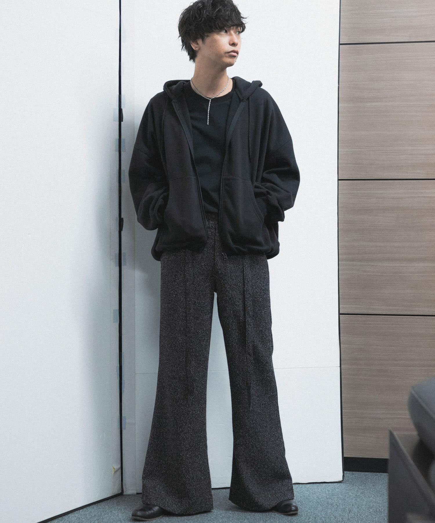 SENSE OF PLACE by URBAN RESEARCH「『わたべ&times;SOP』『セットアップ対応』ツイードワイドフレアパンツ」|その他|