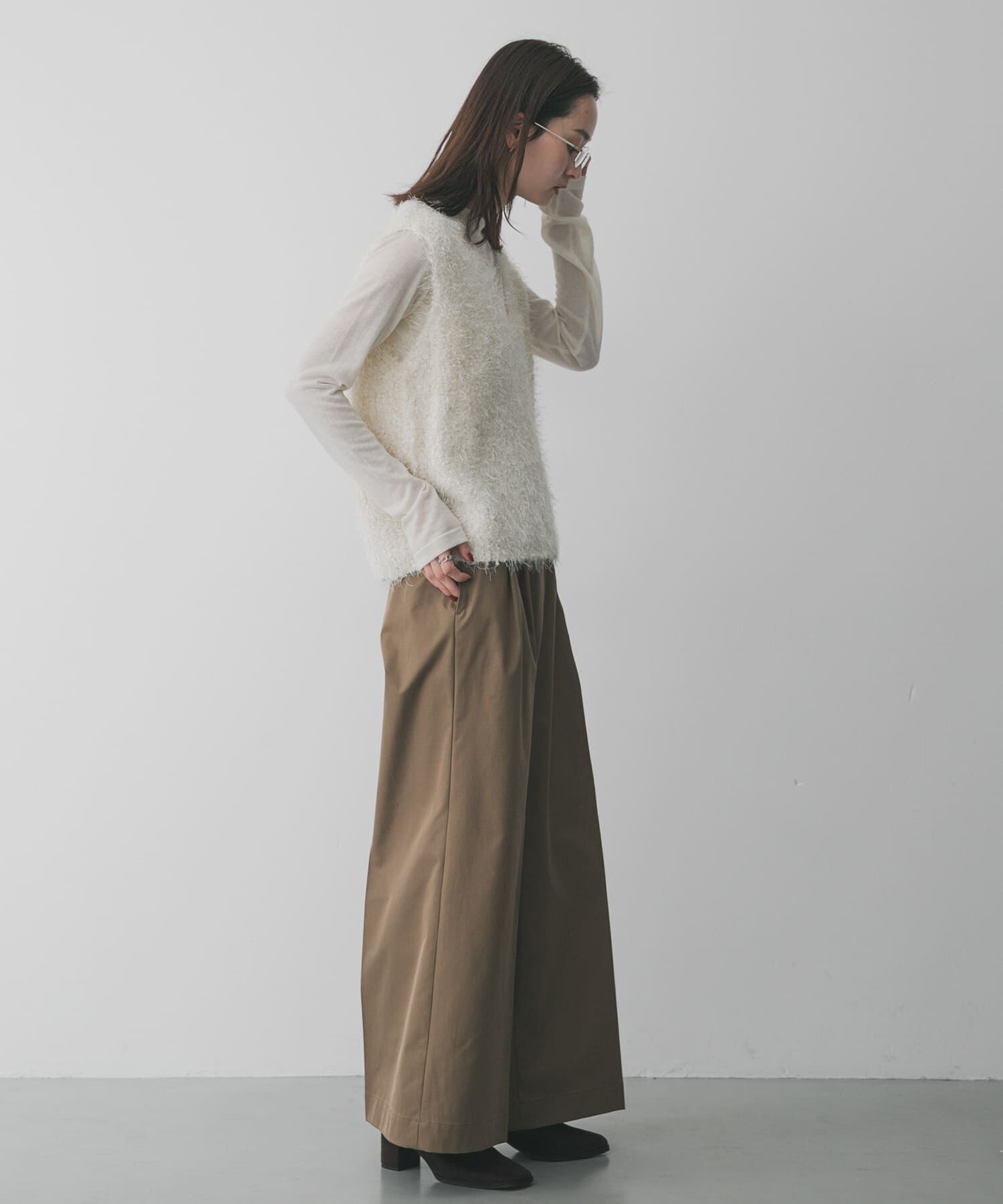 SENSE OF PLACE by URBAN RESEARCH「モールフェザーニットベスト」|ベスト・ジレ|