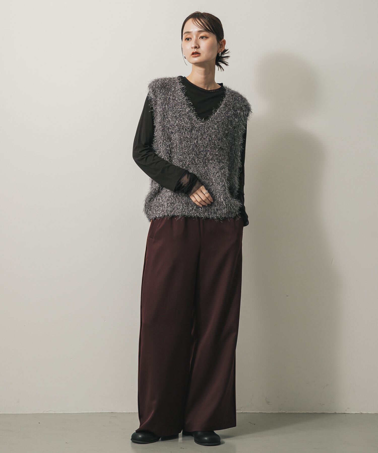 SENSE OF PLACE by URBAN RESEARCH「モールフェザーニットベスト」|ベスト・ジレ|