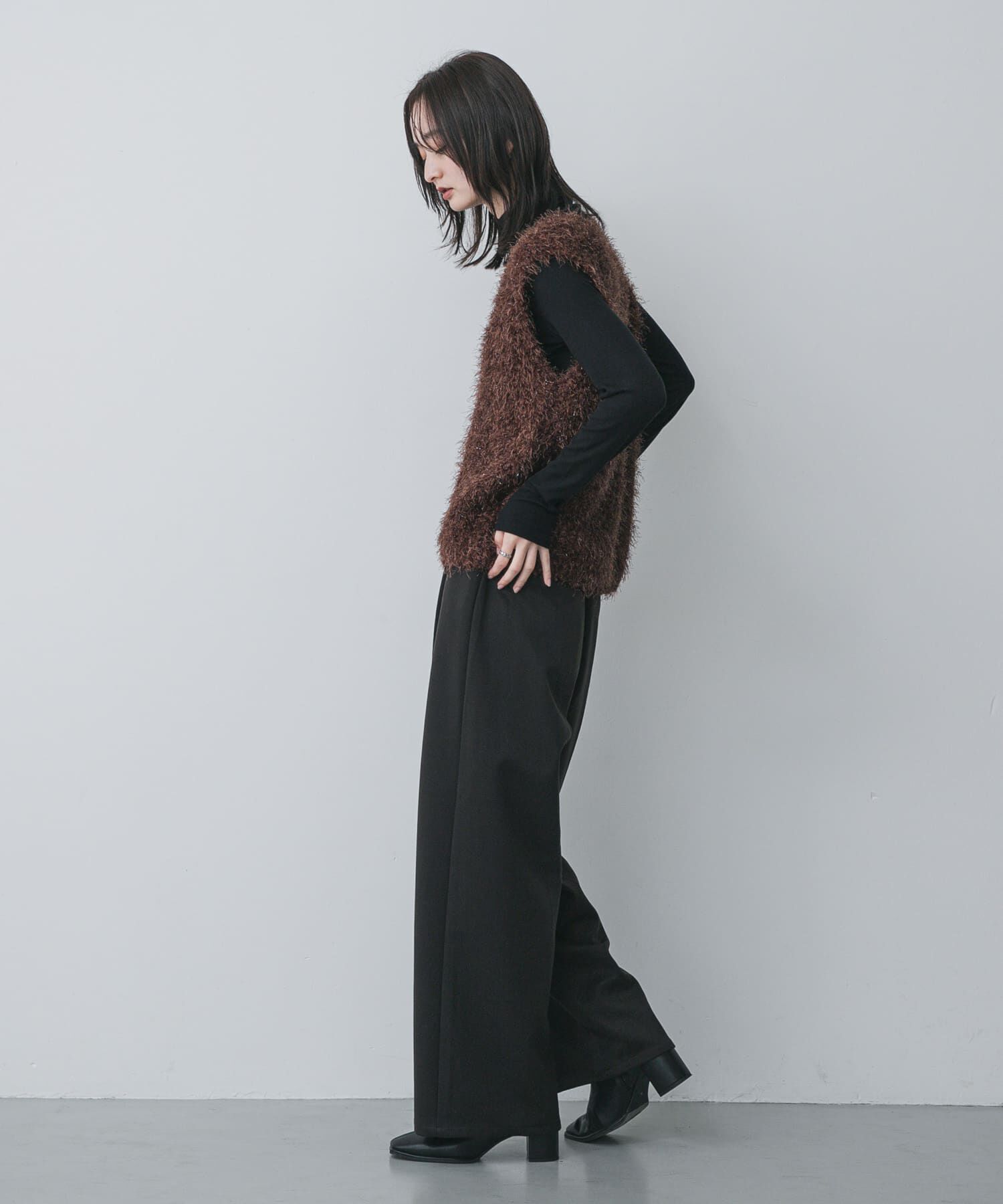 SENSE OF PLACE by URBAN RESEARCH「モールフェザーニットベスト」|ベスト・ジレ|