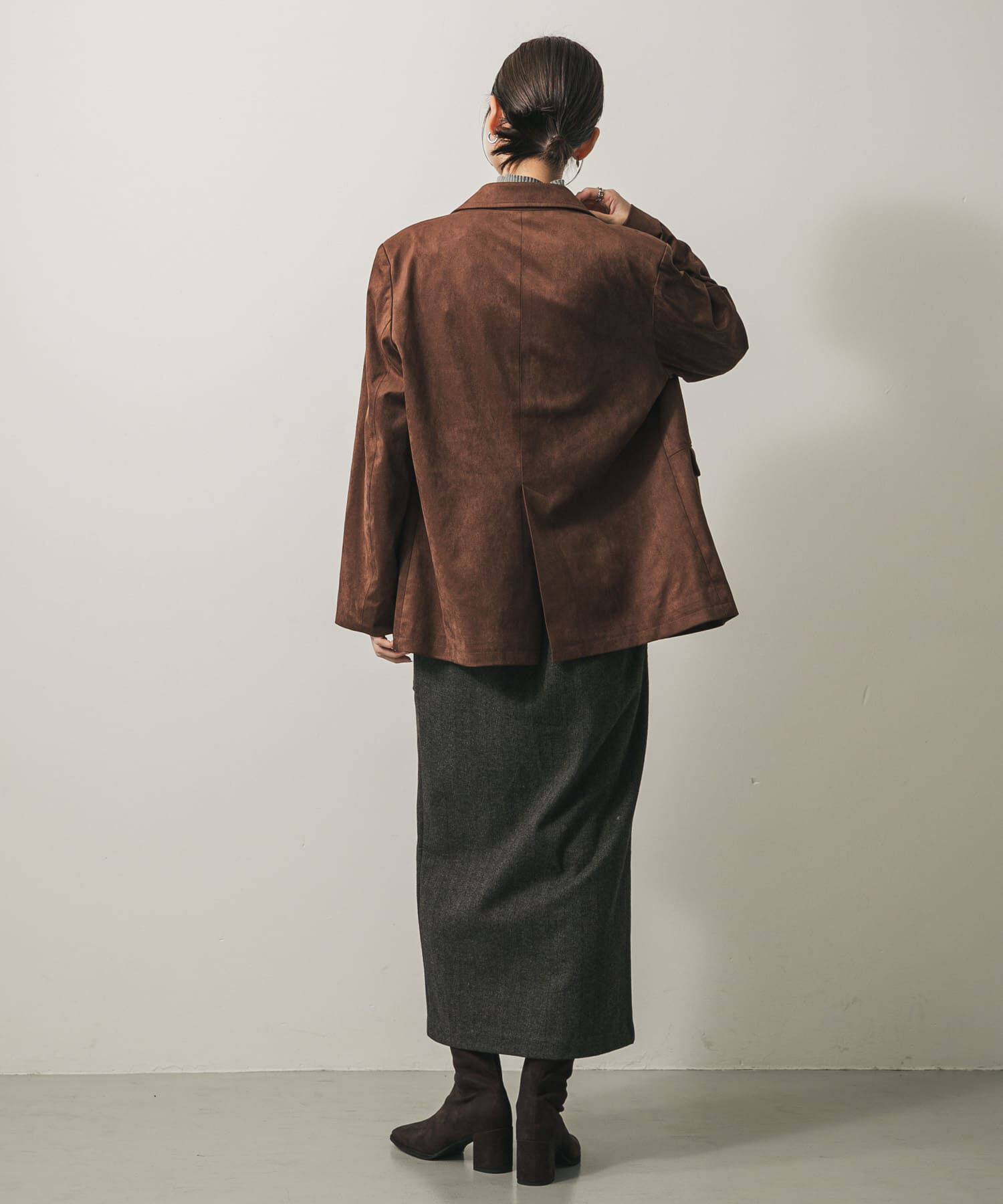 SENSE OF PLACE by URBAN RESEARCH「『XS, TALLサイズ/WEB限定』ジャージーメルトンアウトポケットスカート」|スカート|