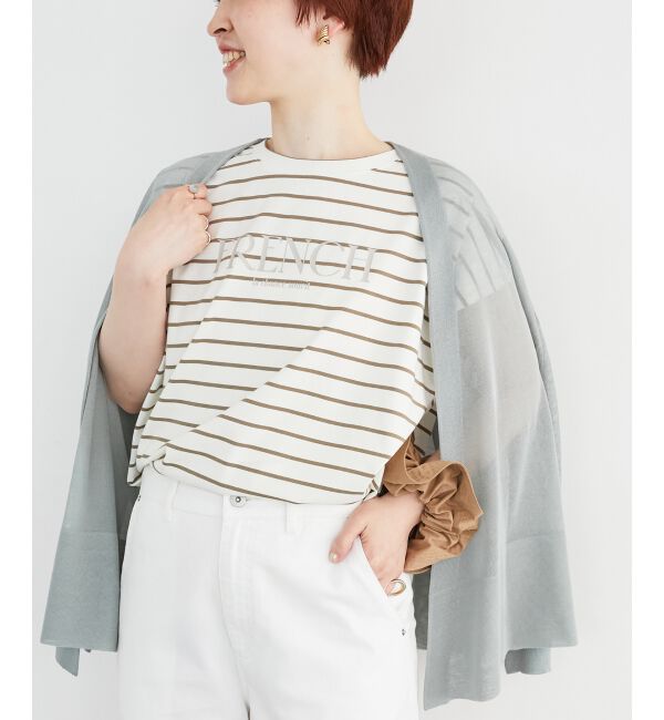  「《手洗い可能》シアーミドル丈カーディガン」|カーディガン|