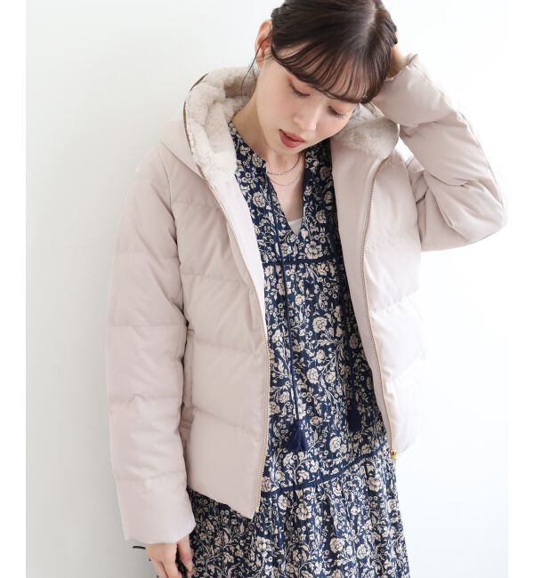  「ファーフードショートダウン」|ダウン|