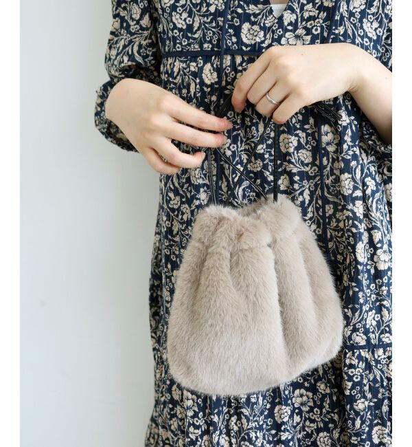  「《WEB限定アイテム》エコファー巾着BAG」|その他|ベージュ