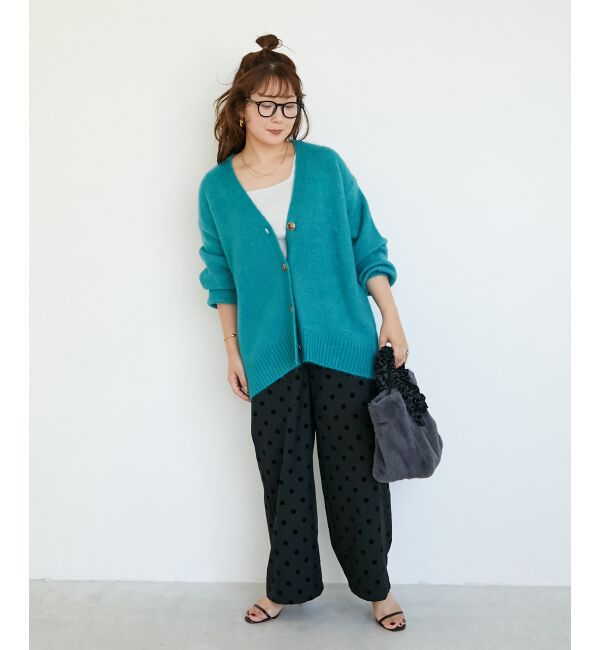  「フェイクファーハンドルフリルトート」|トートバッグ|