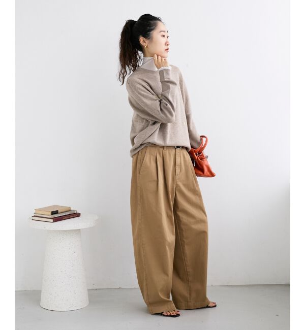  「《手洗い可能》スター刺繍ニットプルオーバー」|ニット・セーター|