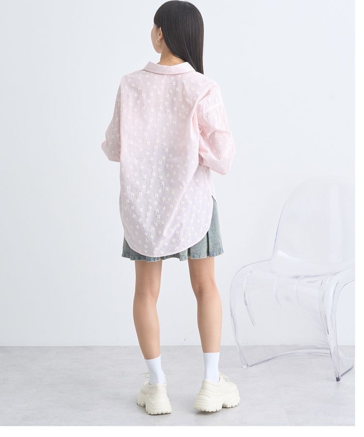 earth music&ecology「フラワーラバープリントシャツ」|シャツ・ブラウス|