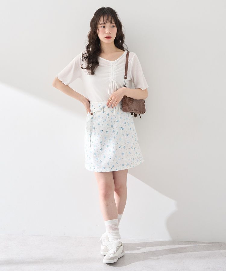 earth music&ecology「アシメネックドロストシアープルオーバー」|Tシャツ・カットソー|