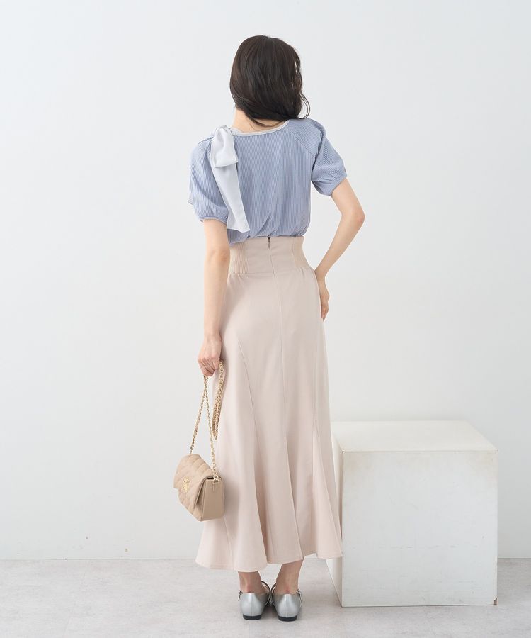 earth music&ecology「サイドリブパネルラインマーメイドスカート」|タイト|