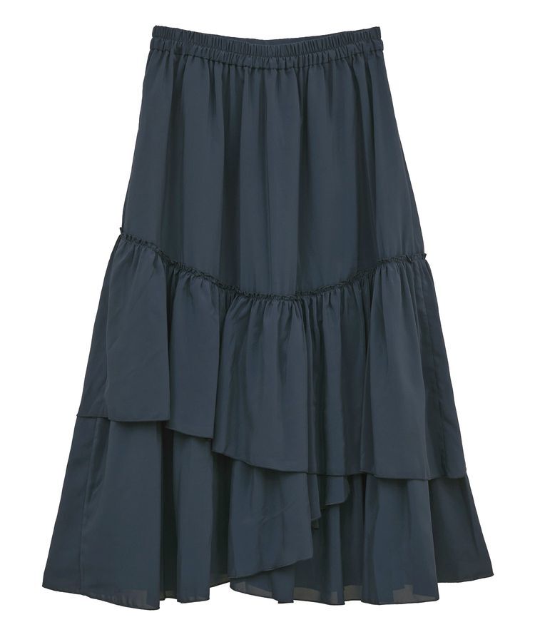 earth music&ecology「ティアードヘムフレアスカート」|フレア|