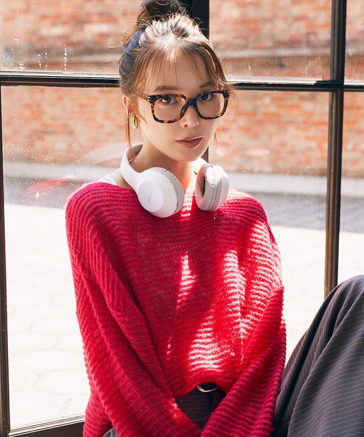 earth music&ecology「ふんわりシアープルオーバー」|ニット・セーター|