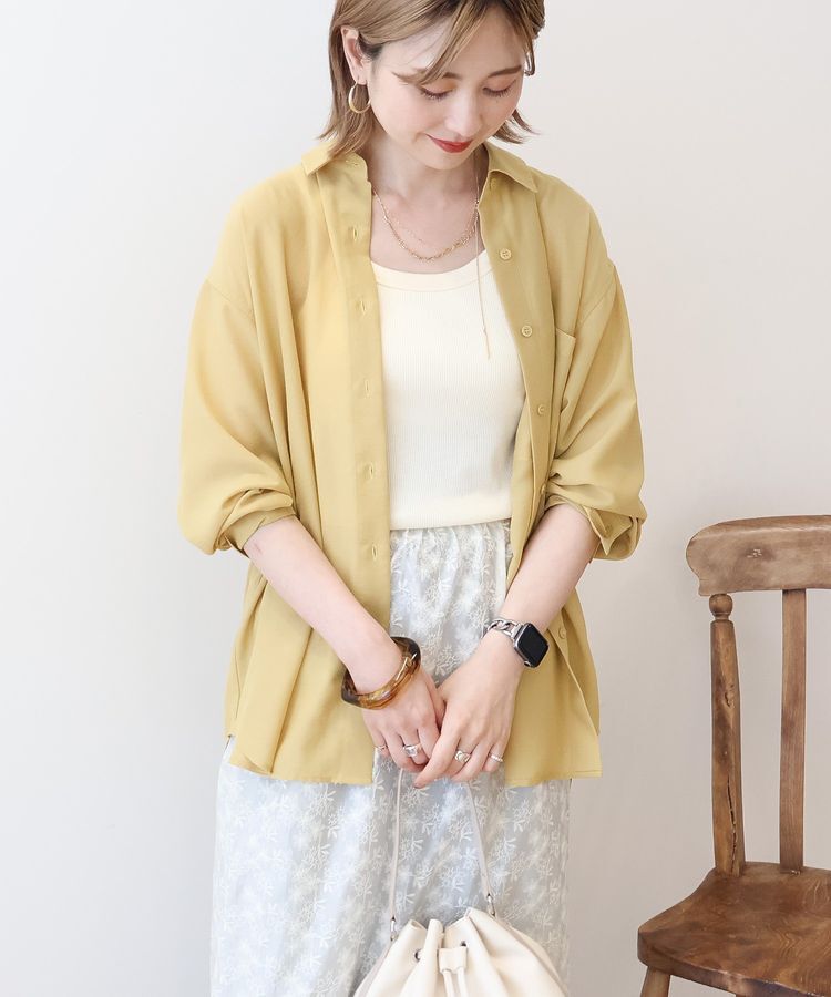 AMERICAN HOLIC「シアーボイルオーバーシルエットシャツ」|シャツ・ブラウス|