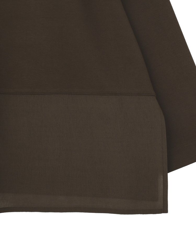 AMERICAN HOLIC「Vネック裾異素材ポンチプルオーバー」|スウェット・ジャージ|