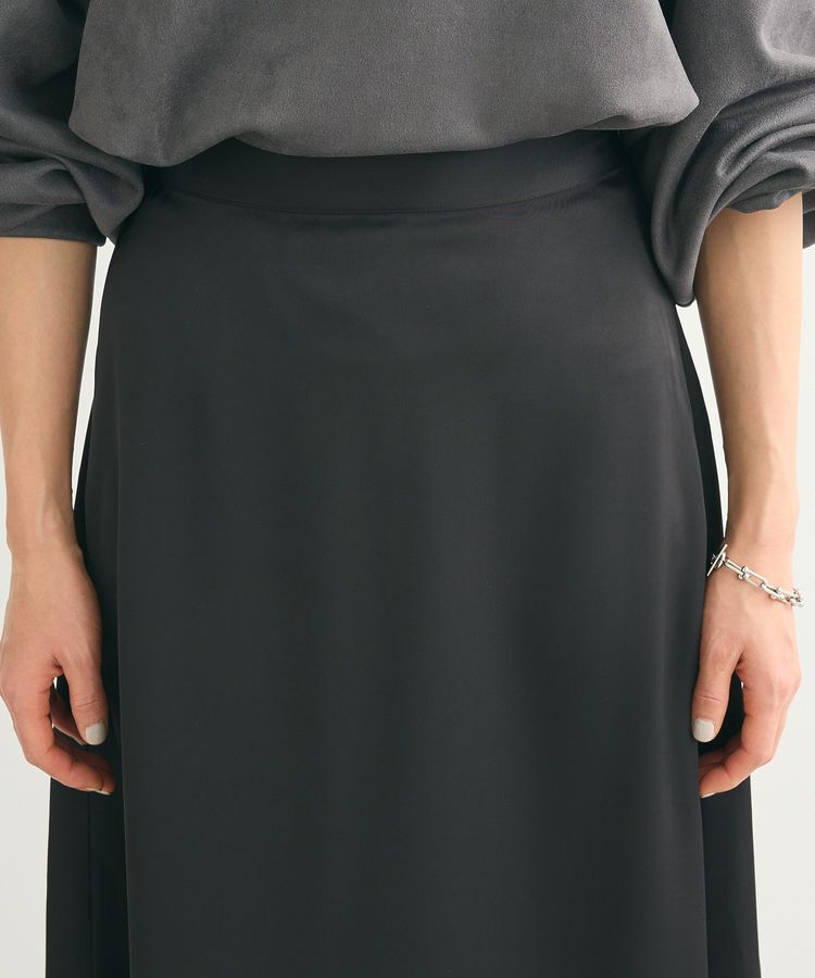 Green Parks「・Petit Fleur サテンフレアスカート」|フレア|