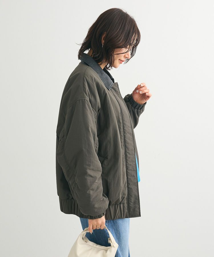 Green Parks「・ELENCARE DUE フェイクレザーエリブルゾン」|ブルゾン・スタジャン|