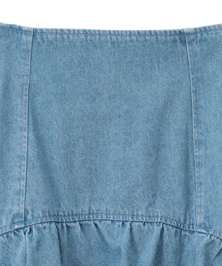 Green Parks「dazzlin デニムチュールレイヤードスカート」|スカート|