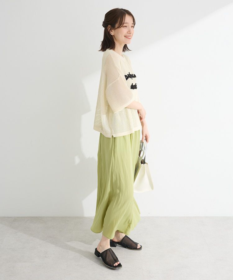 armonia「テープロゴ透かしニットプルオーバー」|Tシャツ・カットソー|