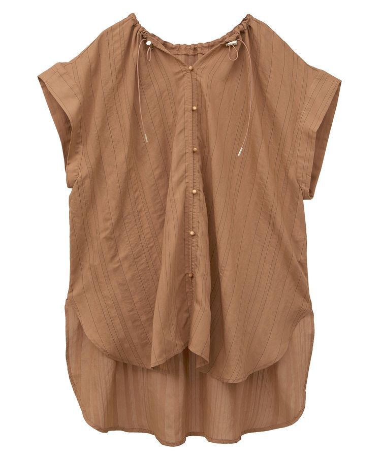 Green Parks「ドロストネックフレンチスリーブブラウス」|シャツ・ブラウス|