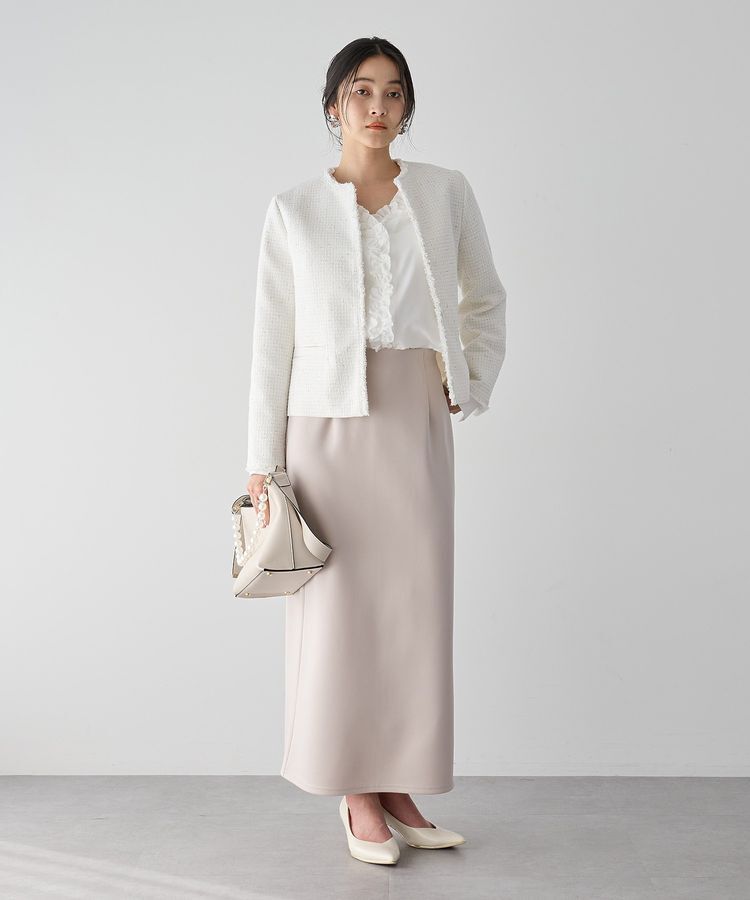 YECCA VECCA「ダンボールニットナロースカート」|タイト|