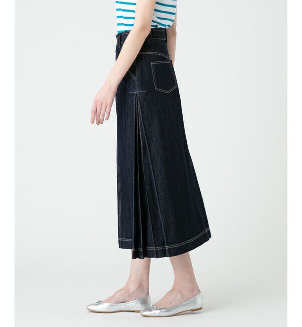 LOULOU WILLOUGHBY「【LOULOU WILLOUGHBY】サイドタックロングデニムスカート」|スカート|