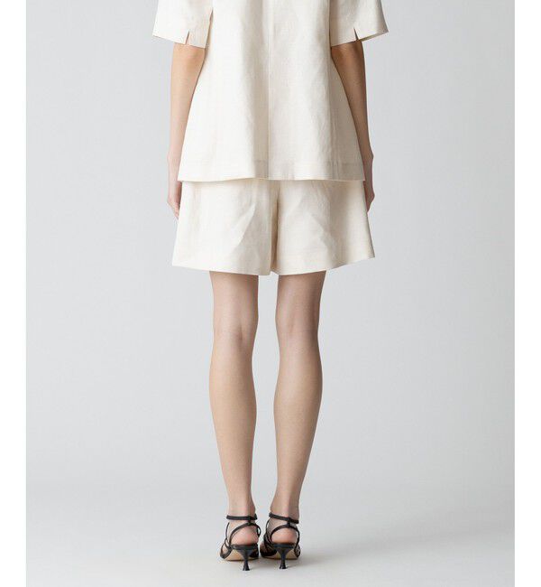 allureville「【セットアップ対応可能】リネンコンシャークスキンショートパンツ」|その他|