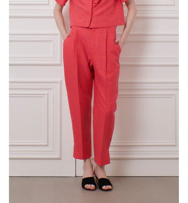 LOULOU WILLOUGHBY「【LOULOU WILLOUGHBY】グログランタックパンツ」|チノ|