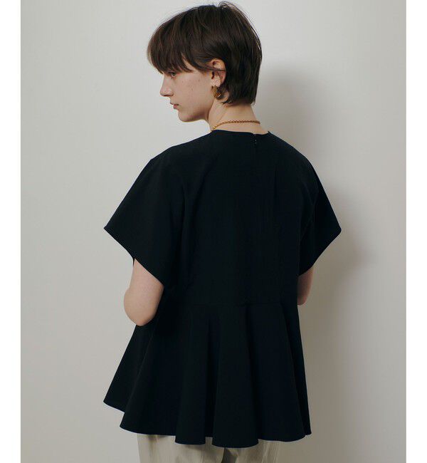 allureville「リネンラミーペプラムブラウス」|シャツ・ブラウス|