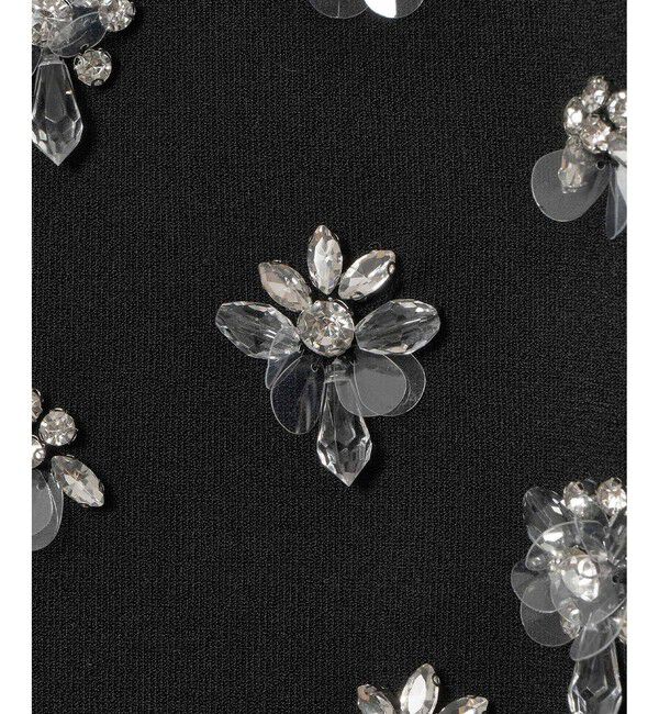 LOULOU WILLOUGHBY「【LOULOU WILLOUGHBY】フラワービジューポロ」|ニット・セーター|